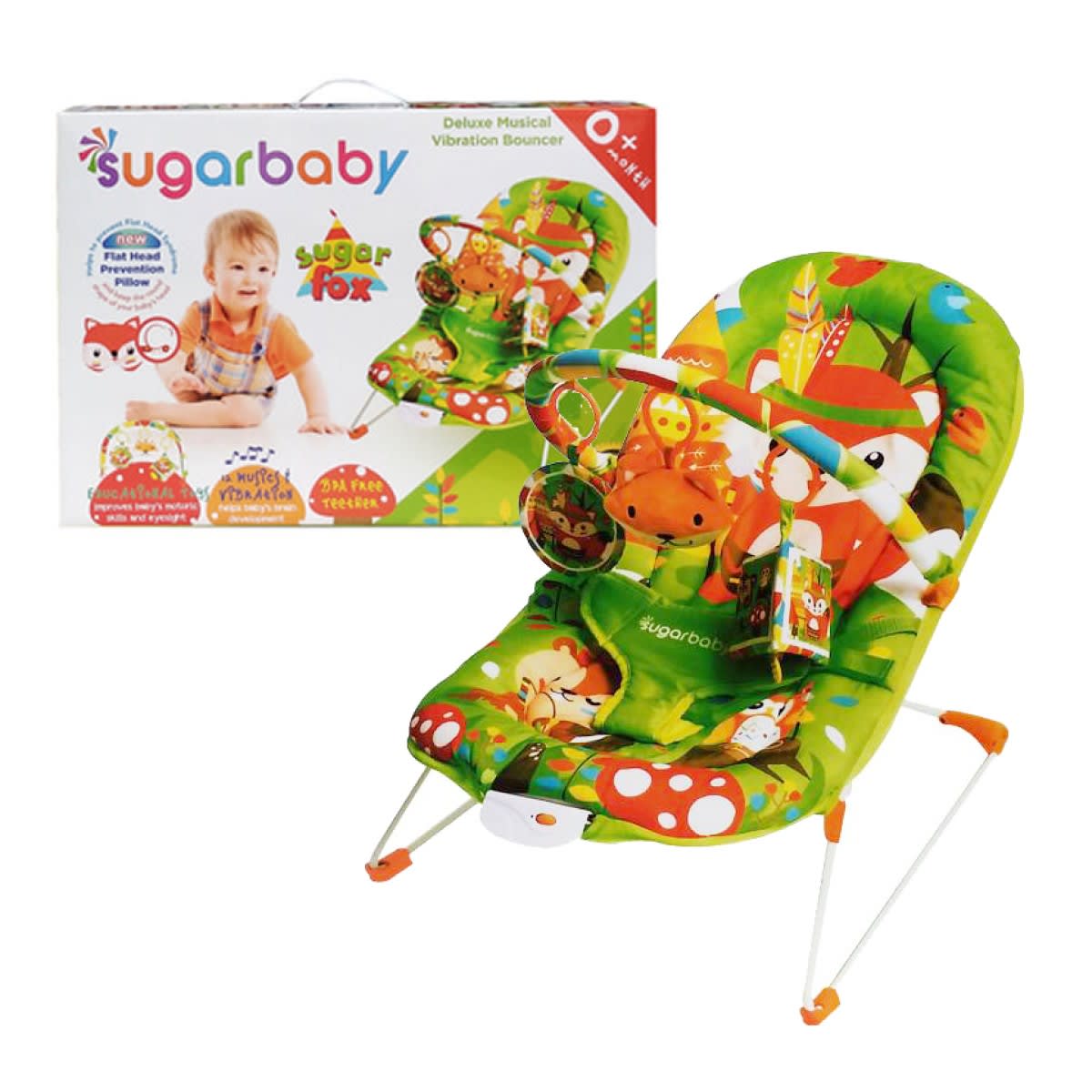 Sugar Baby Deluxe Musical Vibration Bouncer Harga & Review / Ulasan