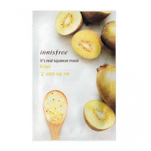 Innisfree It’s Real Squeeze Mask Kiwi (20 ml) Harga & Review / Ulasan