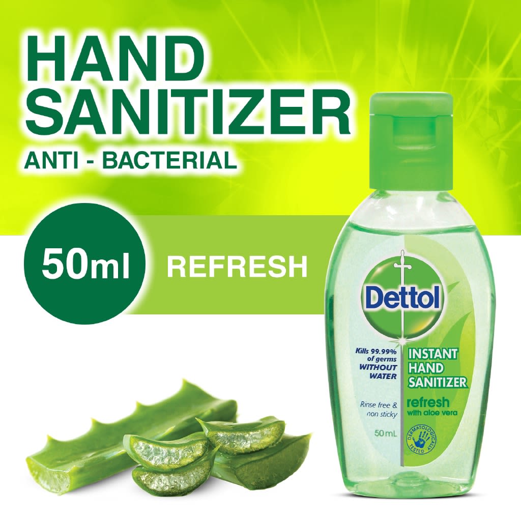 Dettol Instant Hand Sanitizer Refresh with Aloe Vera Harga ...