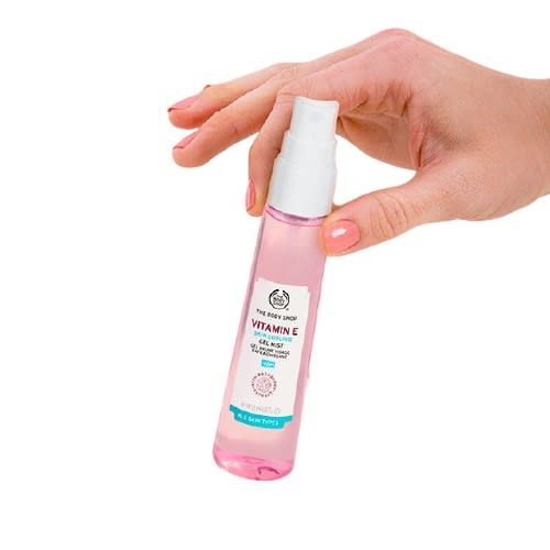 The Body Shop Vitamin E Skin Cooling Gel Mist Harga & Review / Ulasan