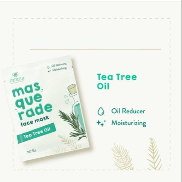 Emina Masquarade Face Mask Tea Tree Oil Harga & Review / Ulasan Terbaik