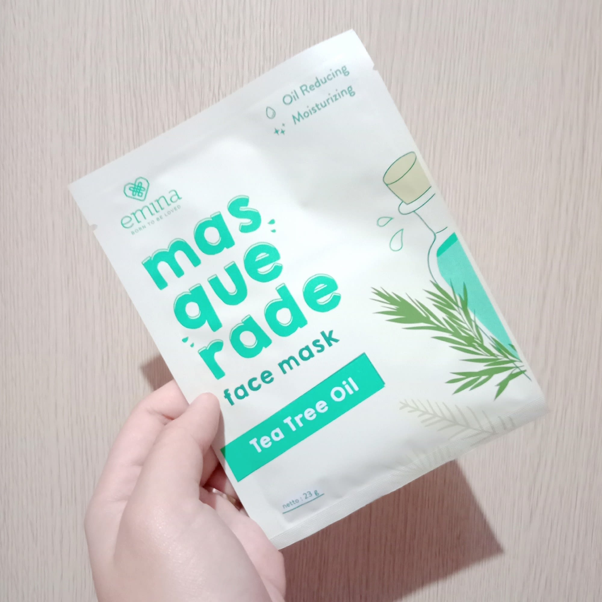 Emina Masquarade Face Mask Tea Tree Oil Harga & Review / Ulasan Terbaik