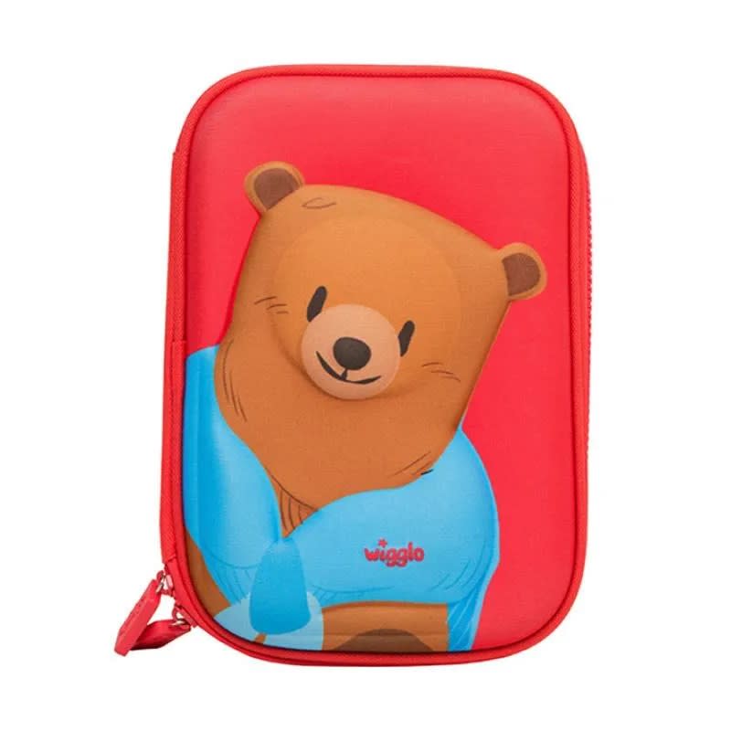 Wigglo Hardtop Pencil Case Large Bear