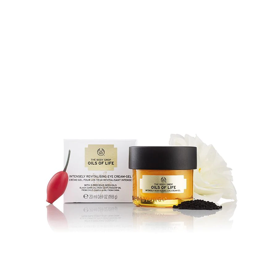 The Body Shop Oils Of Life Eye Cream Gel Harga & Review / Ulasan
