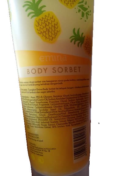 Emina Body Sorbet – Pineapple-2