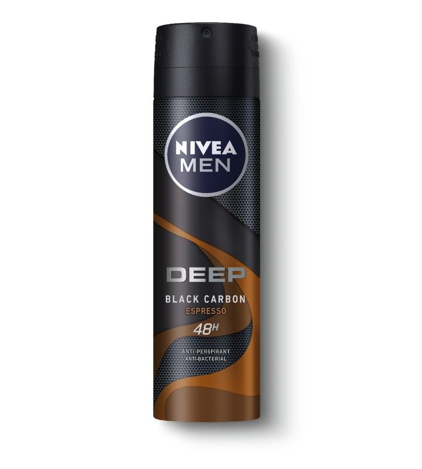 Nivea Men Deodorant Deep Black Charcoal Espresso Spray Harga & Review