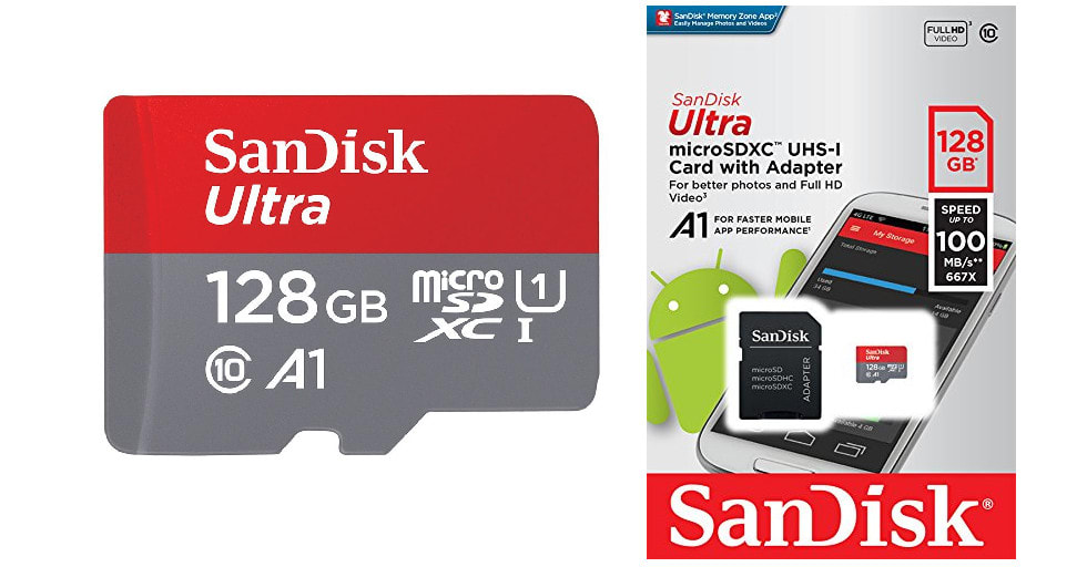 SanDisk Ultra A1 MicroSD 128GB