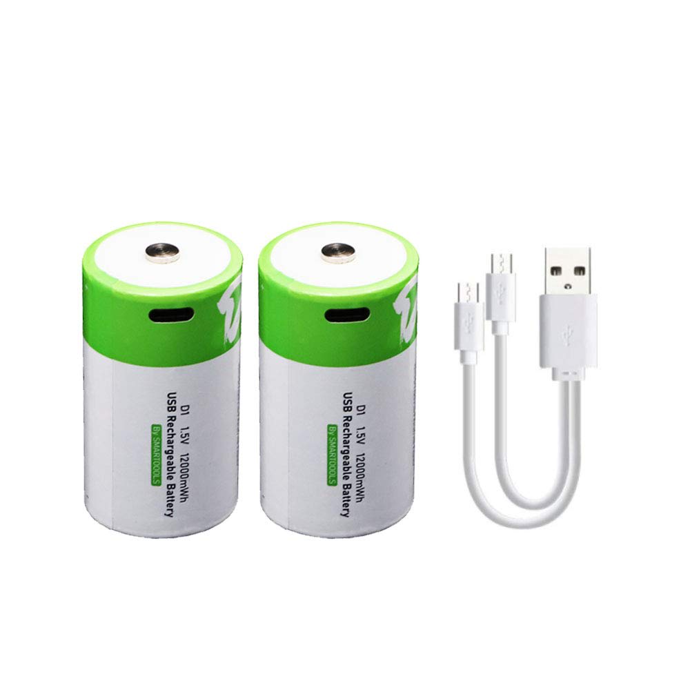 Smartoools Battery D Type-C Rechargeable 1.5V-1