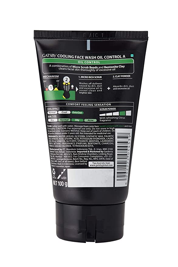 GATSBY Cooling Face Wash Oil Control-2