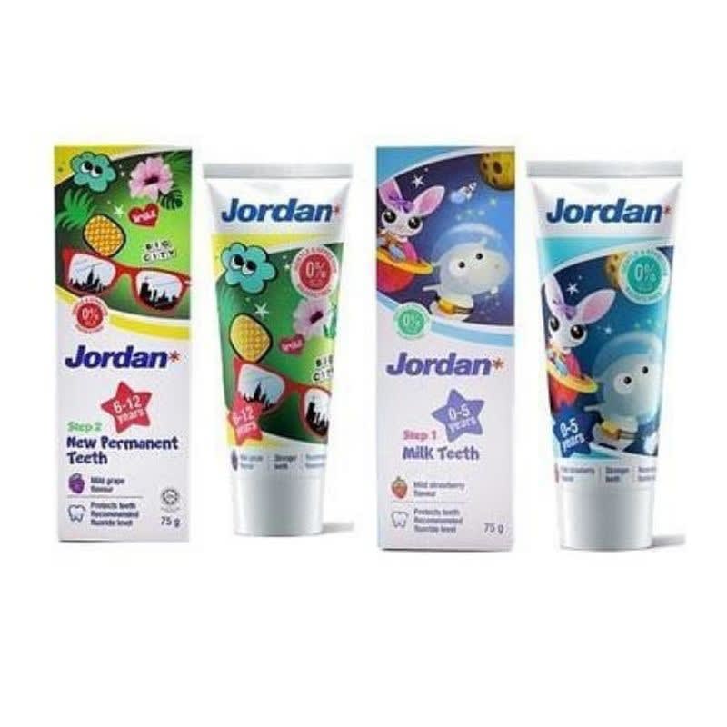 Jordan Step 1 & Step 2 Toothpaste
