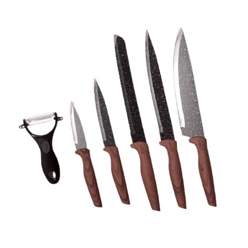Welcook Marbel Knives Pisau Dapur Set 6 Pcs-1