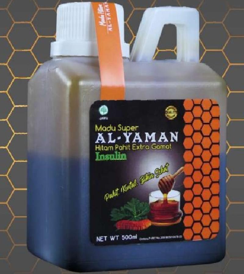 Al Yaman Madu Super Hitam Pahit Extra Gamat Insulin