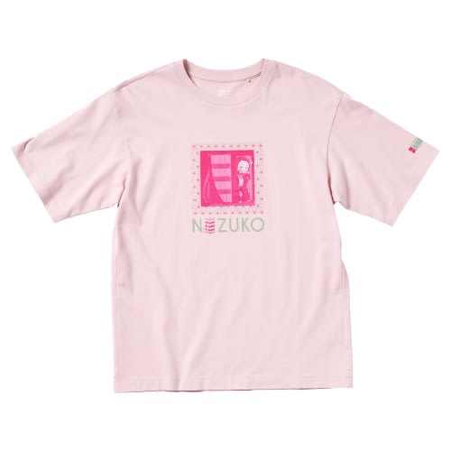 Uniqlo MANGA Demon Slayer Women Pink T-Shirt