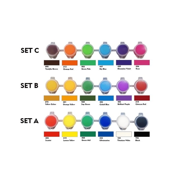 TRG Acrylic Colour Set 6-1