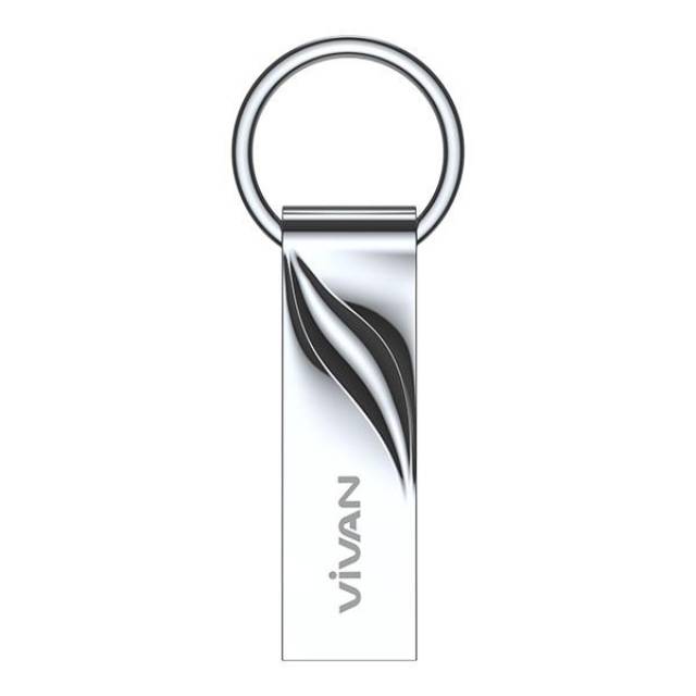 Vivan Flashdisk 64GB Waterproof Ring Design Silver VF0-1