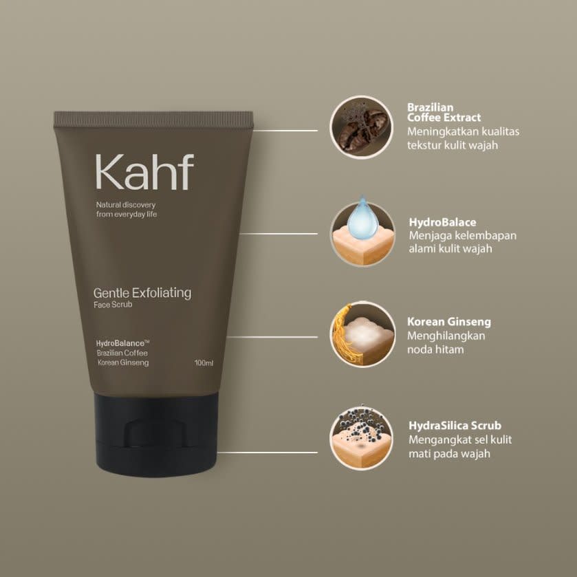 Kahf Gentle Exfoliating Face Scrub Harga & Review / Ulasan Terbaik di