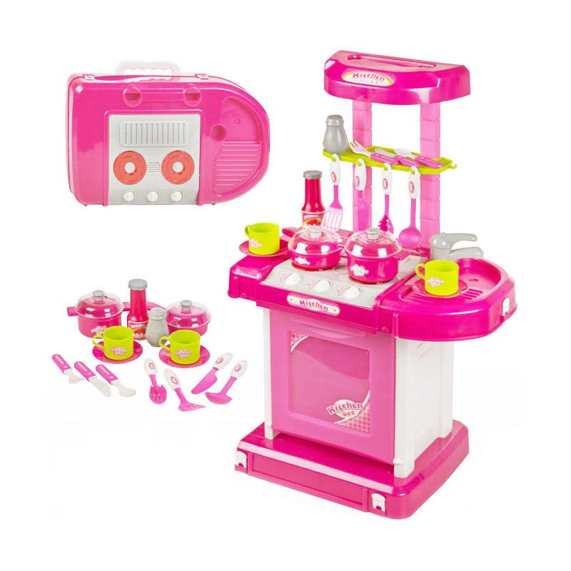 Kitchen Set Anak Koper Pink-2