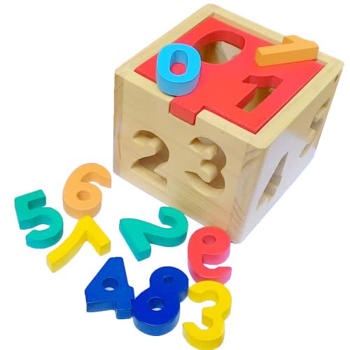 Puzzle Balok Kayu Kotak Angka 1-9-2