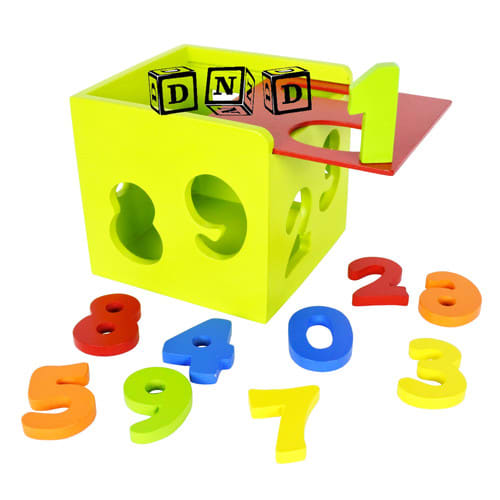 Puzzle Balok Kayu Kotak Angka 1-9-3