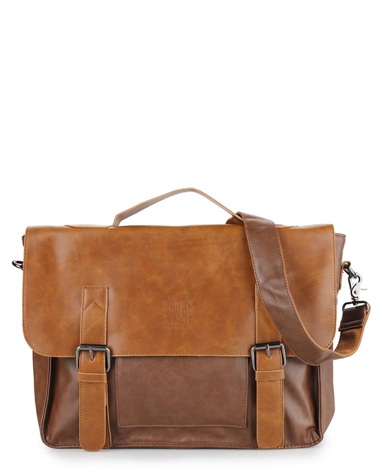 Urban State Distressed Camel Office Bag