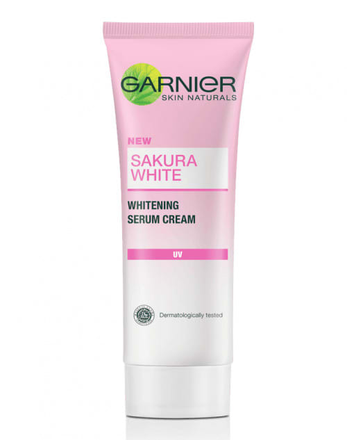 Garnier Sakura White Whitening Serum Cream UVA_UVB_1