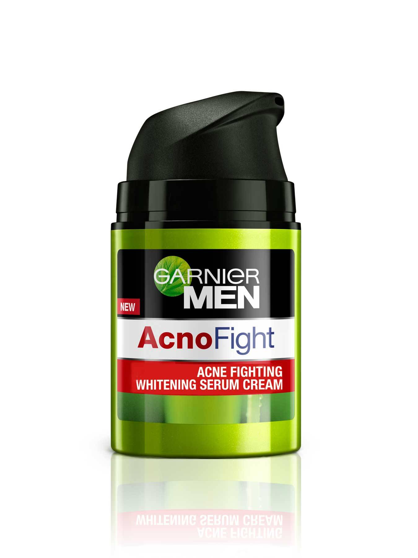 Garnier Men Acne Fight Acne Fighting Whitening Serum Cream_1