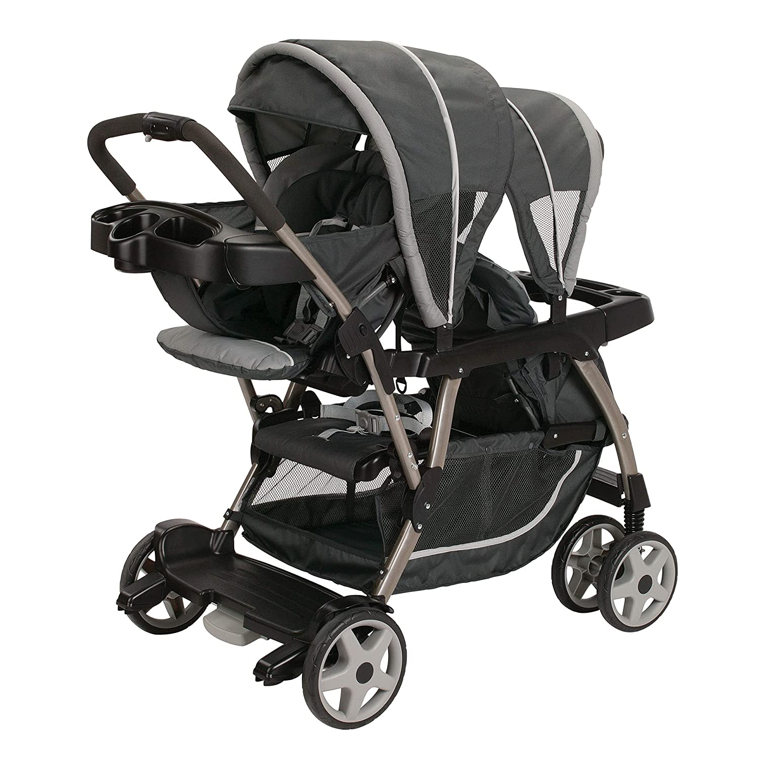 graco twin stroller with car seats