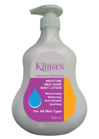 Klinsen Hand & Body Lotion Intensive Hydrating Moisture Milk (800ml)_1