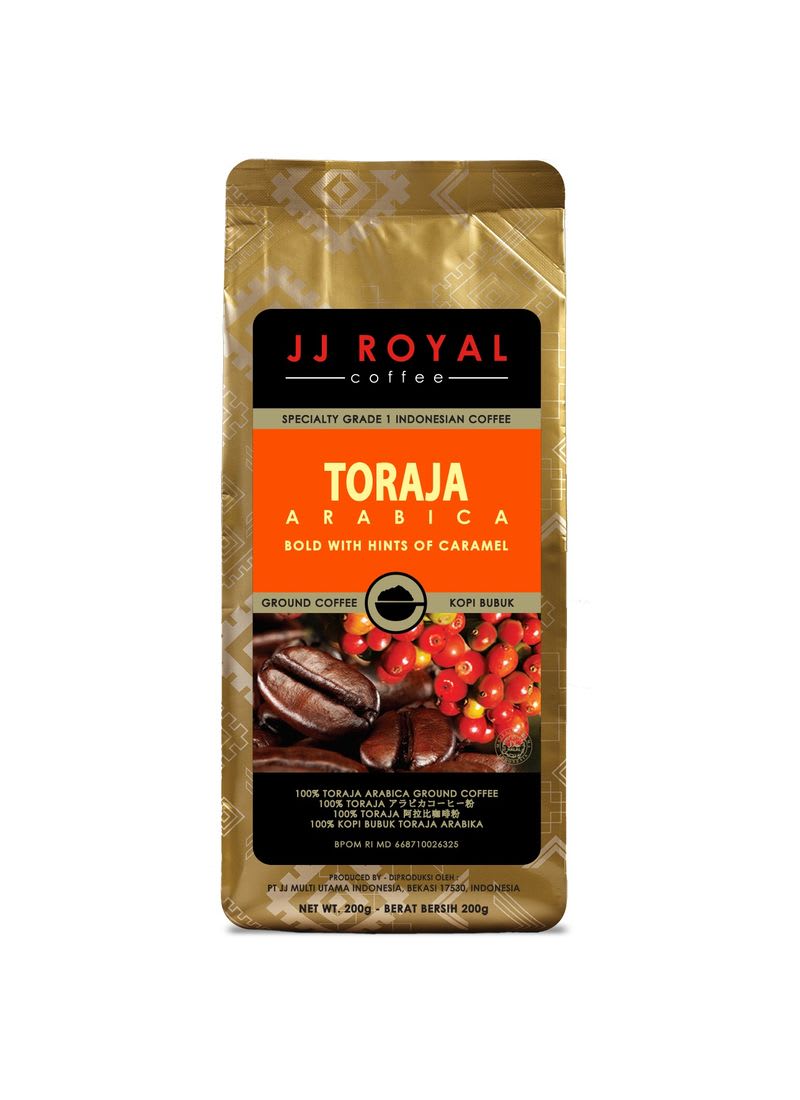 JJ Royal Coffee Toraja Arabica Ground (200 gr)_1