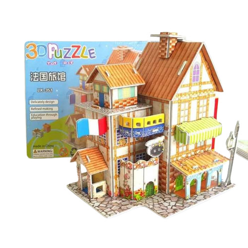 France Hotel 3D Puzzle Mainan Anak