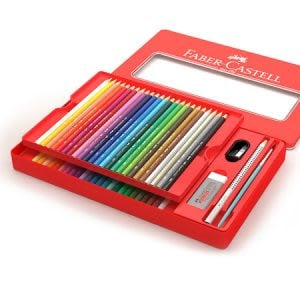 Gradien warna unik dengan pensil warna air 