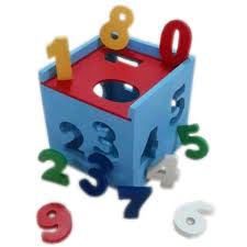  Puzzle Balok Kayu Kotak Angka 1-9