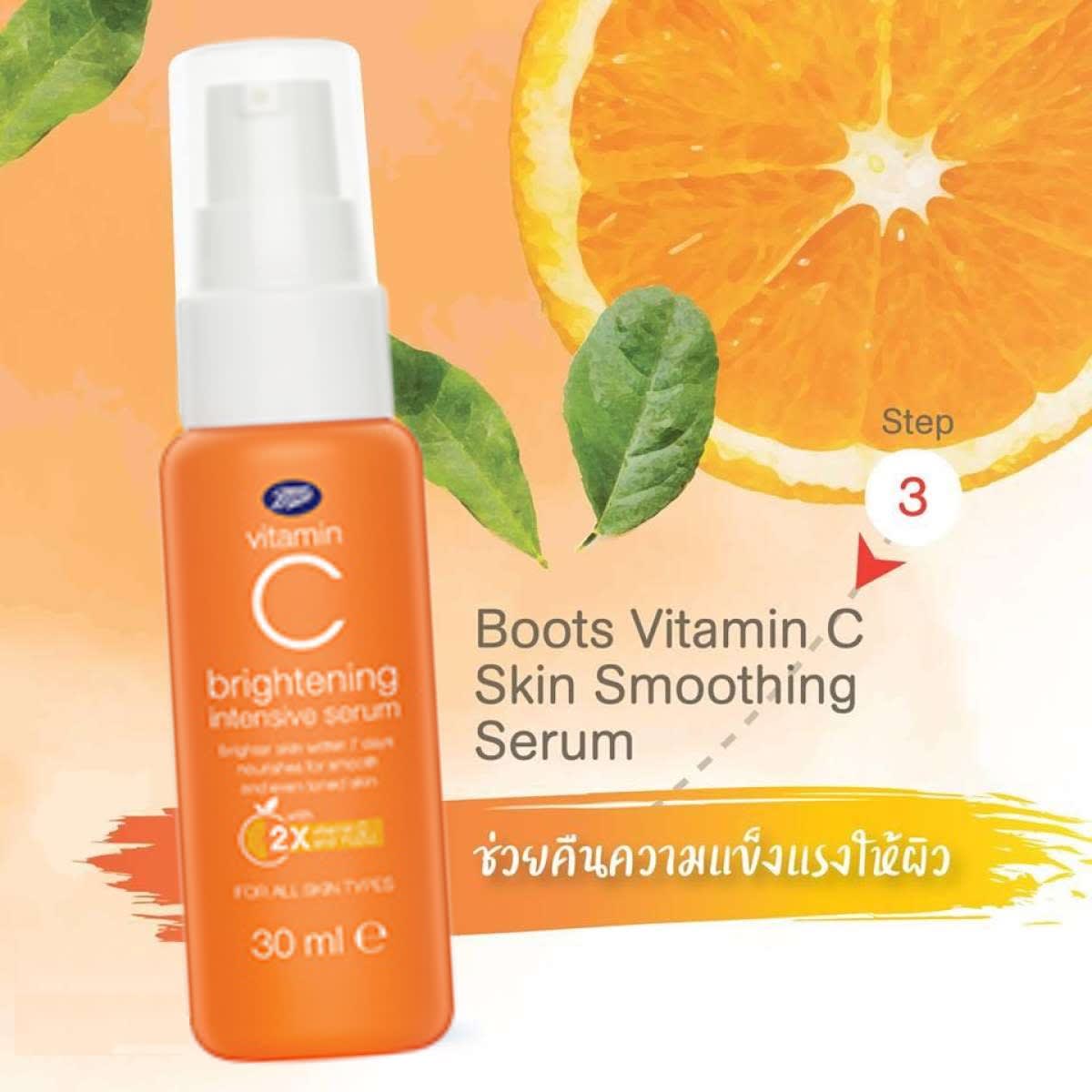 รีวิวสินค้า Boots Vitamin C Serum พร้อมราคาที่ดีที่สุดใน Thailand 2024