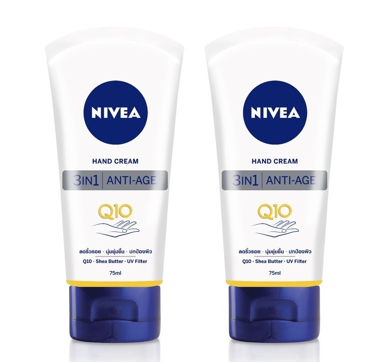 ครีมทามือ NIVEA Hand Cream Q10 3in1-1