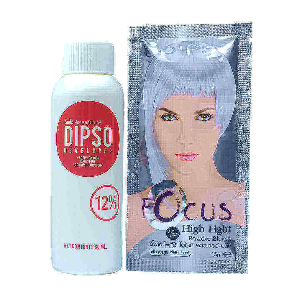 น้ำยากัดสีผม Dipso Focus High Light Powder Bleach