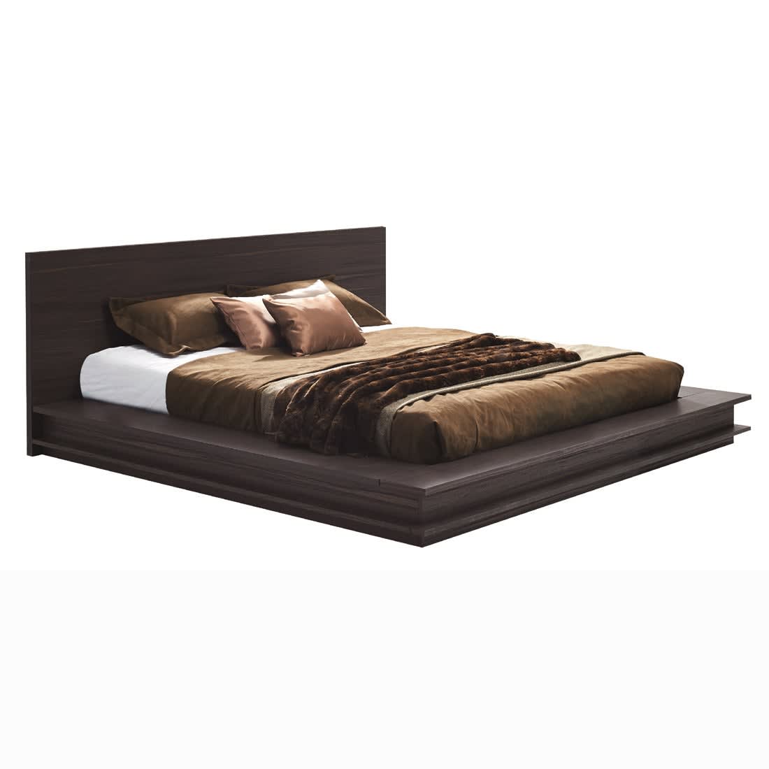 SB Design Square เตียงนอน 6 ฟุต รุ่น Zen สีไม้เข้ม-1