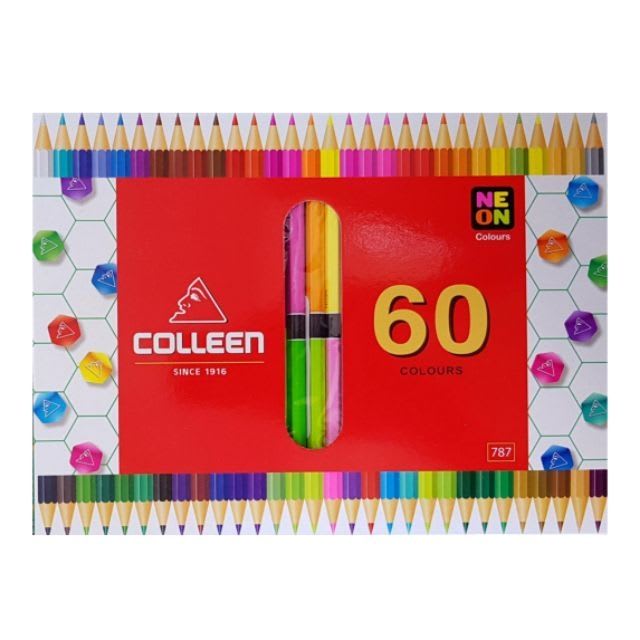 Colleen ดินสอสีไม้ คอลลีน 2 หัว 30 แท่ง 60 สี-review-thailand