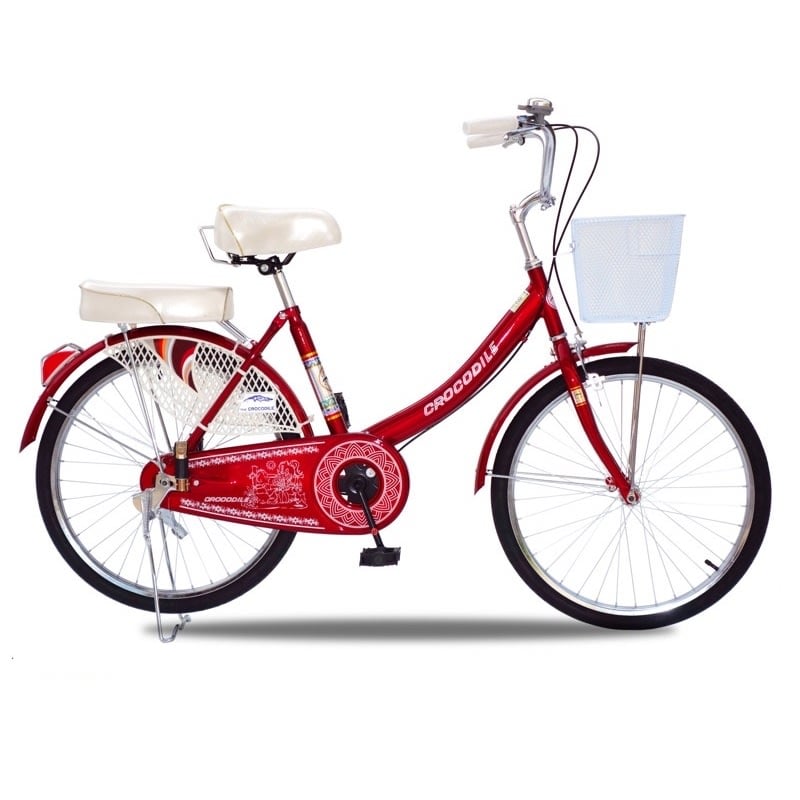 จักรยานแม่บ้าน Crocodile รุ่น E 24 นิ้ว สีแดง/ น้ำเงิน/ ม่วง/ เขียว-review-thailand