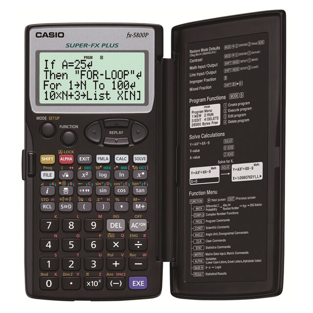เครื่องคิดเลขวิทยาศาสตร์ Casio fx-5800P-review-thailand