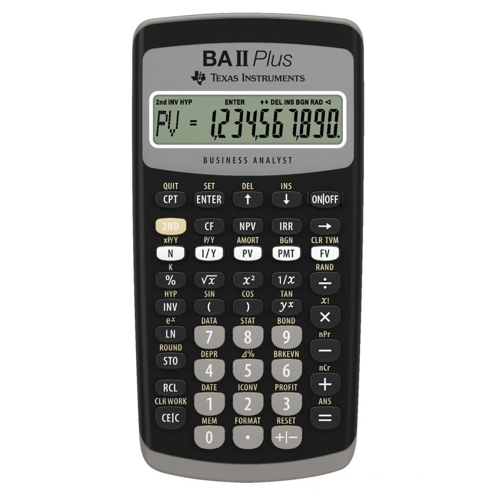 Texas Instruments เครื่องคิดเลขการเงิน รุ่น BA II Plus-review-thailand