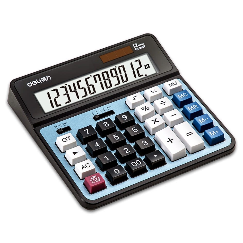 Deli 2137 Calculator 12-digits เครื่องคิดเลขแบบตั้งโต๊ะ -review-thailand