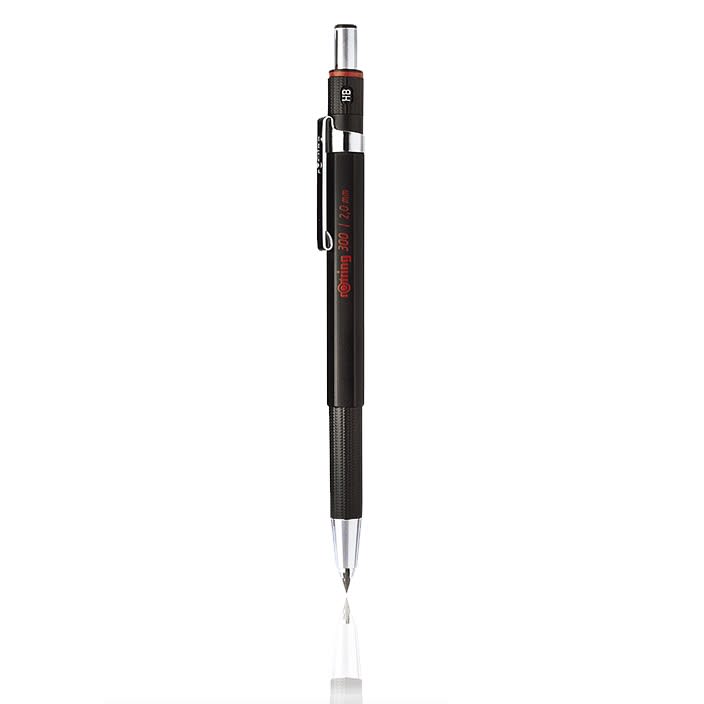 ดินสอเขียนแบบ Rotring รุ่น Clutch Pncl 300 ขนาด 2 มม. สีดำ-review-thailand