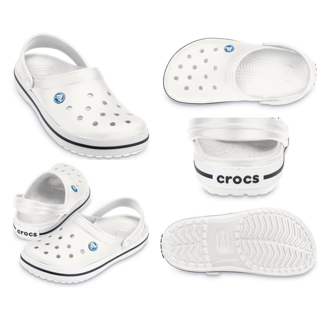 CROCS รองเท้าลำลองผู้ใหญ่ Crocband สีขาว-review-thailand