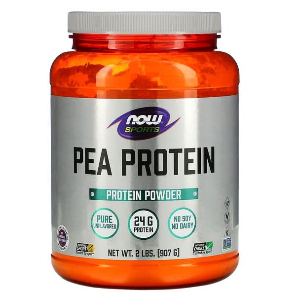 โปรตีนพืช Now Sports Pea Protein รสจืด 907 กรัม-review-thailand