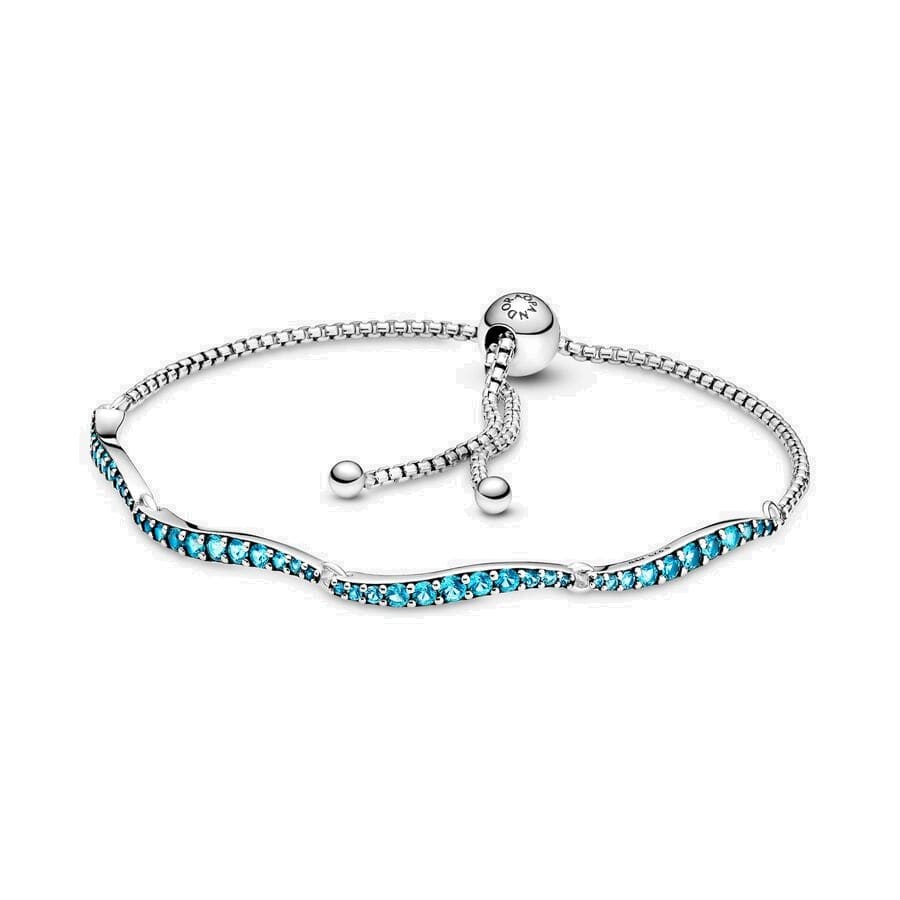 Pandora Blue Wavy Slider Bracelet-review-thailand