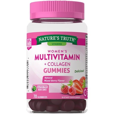 เยลลี่วิตามิน Nature’s Truth Women's Multivitamin + Collagen รสมิกซ์เบอร์รี (70 กัมมี่)-review-thailand