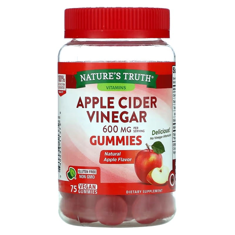 เยลลี่วิตามิน Nature’s Truth Apple Cider Vinegar Gummies รสแอปเปิล (75 กัมมี่)-review-thailand