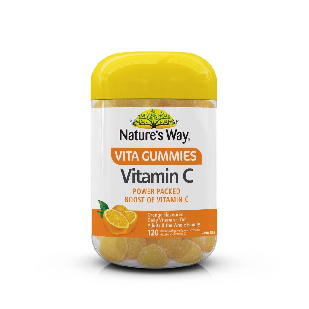 เยลลี่วิตามิน Nature's Way Vita Gummies Vitamin C รสส้ม (120 กัมมี่)-review-thailand