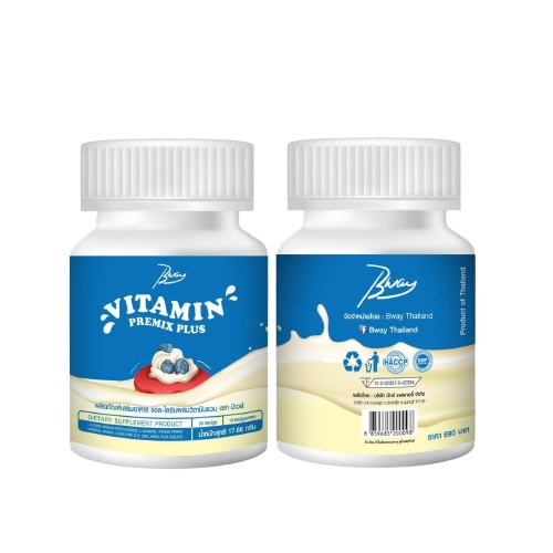 อาหารเสริมเพิ่มน้ําหนัก Bway Vitamin Premix Plus-review-thailand