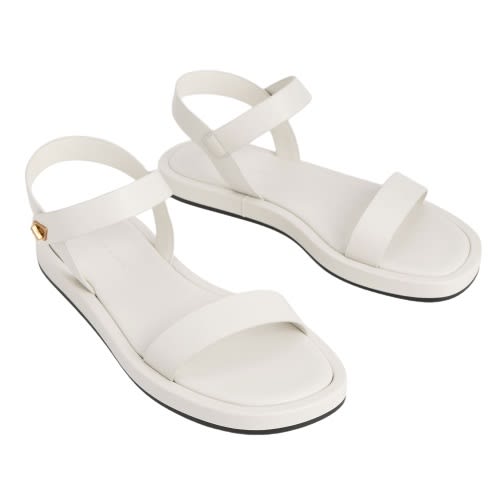 Charles & Keith Back Strap Sandals - Chalk-review-thailand